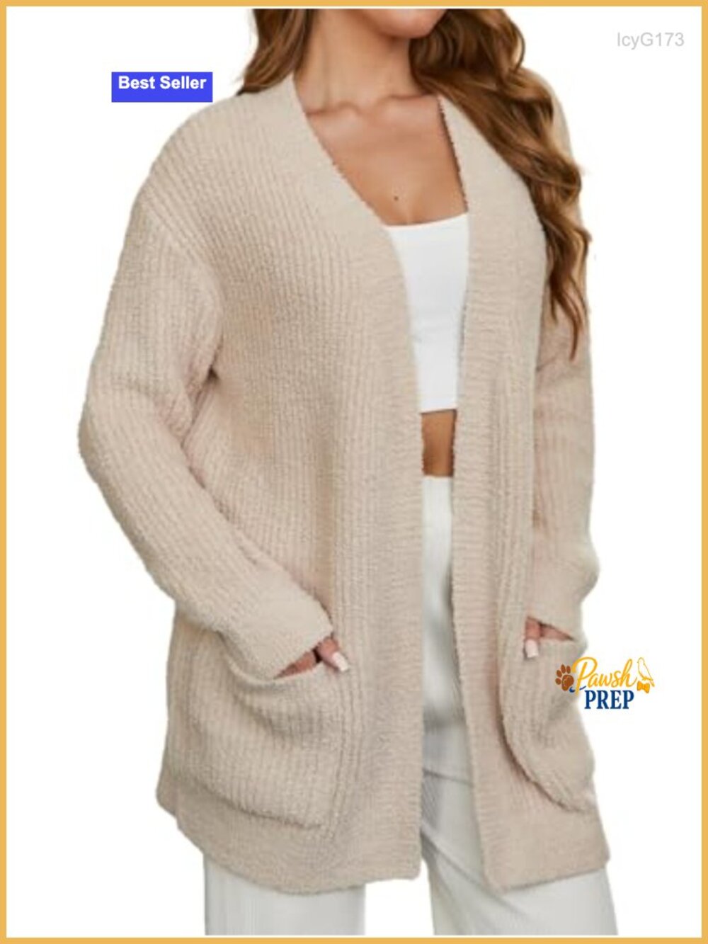 Womens Long Sleeve Microfiber Cardigan with Pockets Open Front Casual
